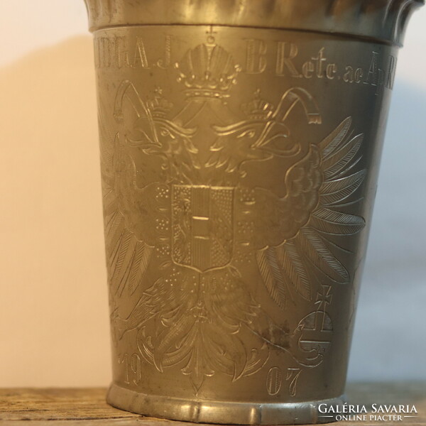 Ferenc József lábmosó pohár a császári lábmosási szertartásról EXTRÉM RITKA