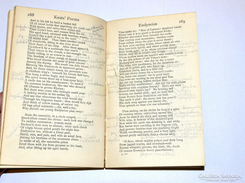 The poems of John Keats angol verses könyv