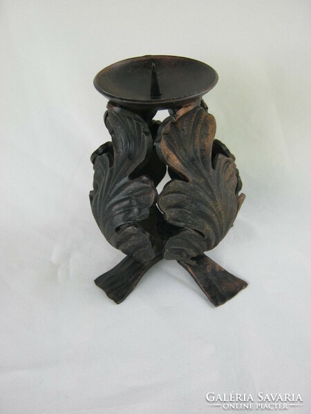 Ornate iron candle holder heavy piece 1.5 kg