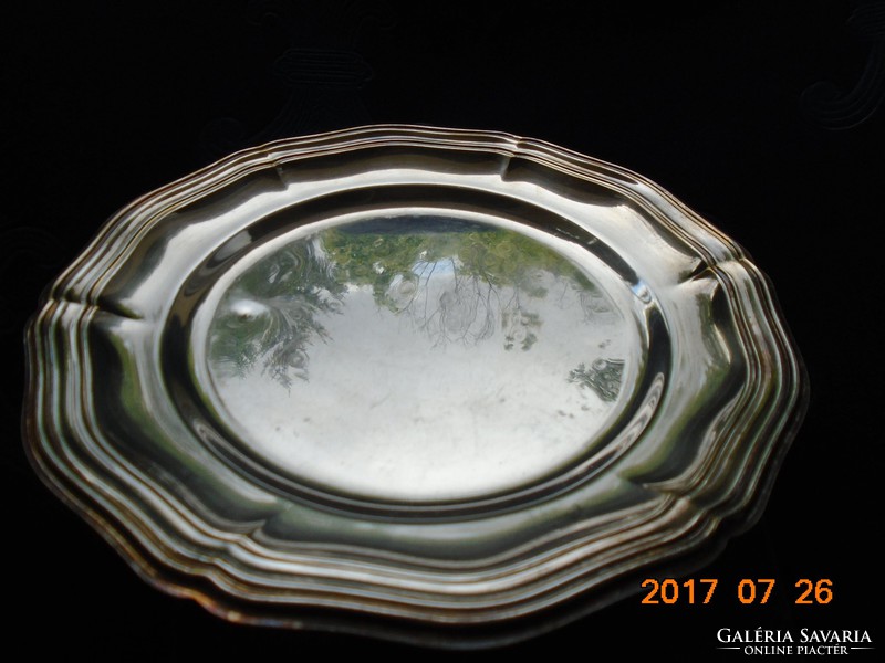 Baroque antique silver plated bowl 18.3 cm
