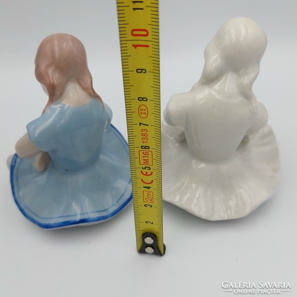 Kőbánya porcelain factory figurines of a baby girl