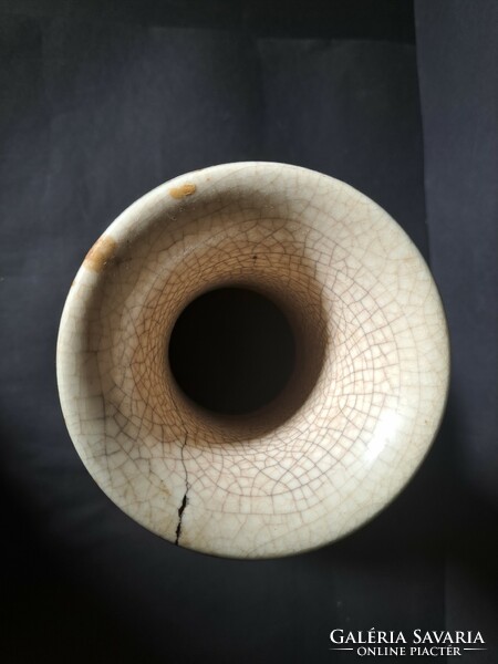 Satsuma váza (25 cm magas, 15 cm széles) japán porcelán