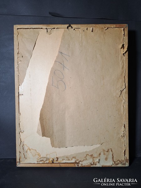 Ülő akt (ceruzarajz, 44x35 cm kerettel) 1967, "M." azonosítatlan jelzéssel