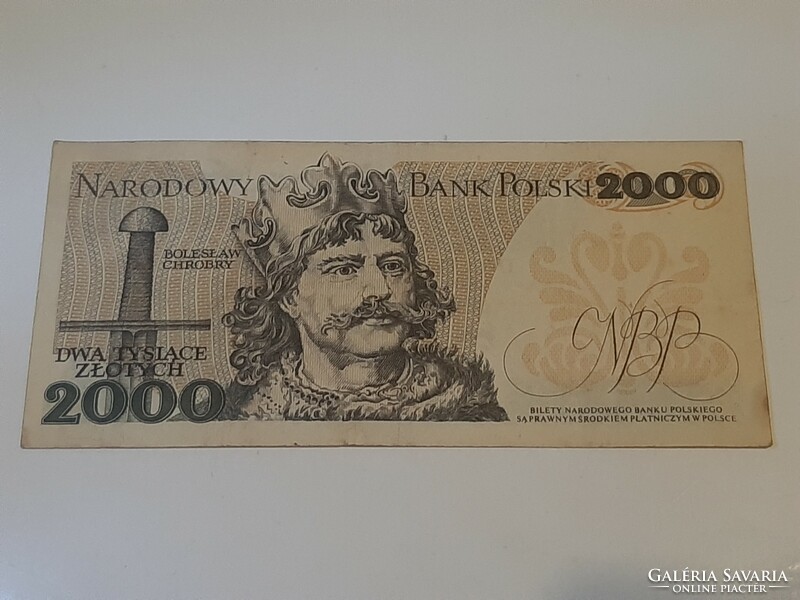 Poland 2000 zloty , zlote , zlotych 1979 Polish