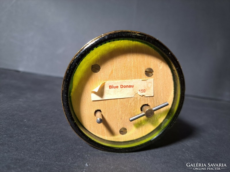 Zenélő talpas pohár - Bols Gold (m:15cm, átmérő:7cm) Kék Duna keringő, boros pohár