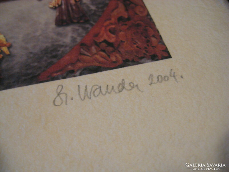 Sziksznián Wanda  2004- ben ,  szentendrei mártott papírra készült szép munkája  2 / 10 .
