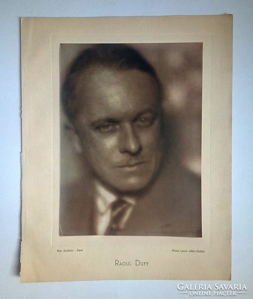 Laure Albin-Guillot: Raul Dufy portré, cca. 1930