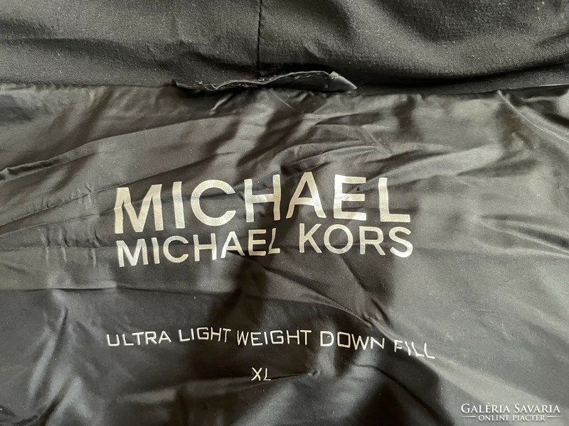 Michael Kors éjfekete hosszú kabát