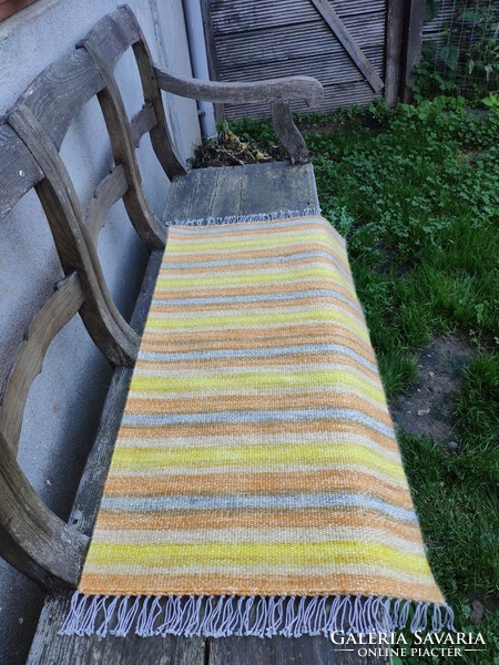 'Behind the Clouds' hand-woven wool rug, tapestry, runner, bench cover, tablecloth
