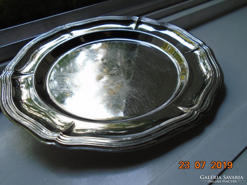 Baroque silver-plated tray