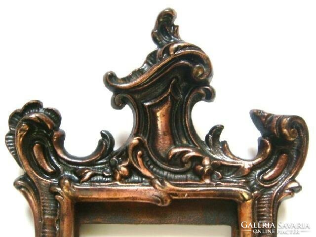 Baroque, bronze, antique picture frame, master-marked by a goldsmith