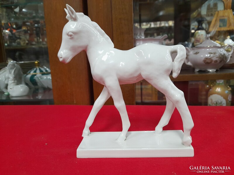 Rare German, Germany volkstedt 1936-1945 porcelain foal, horse figural sculpture, figure.