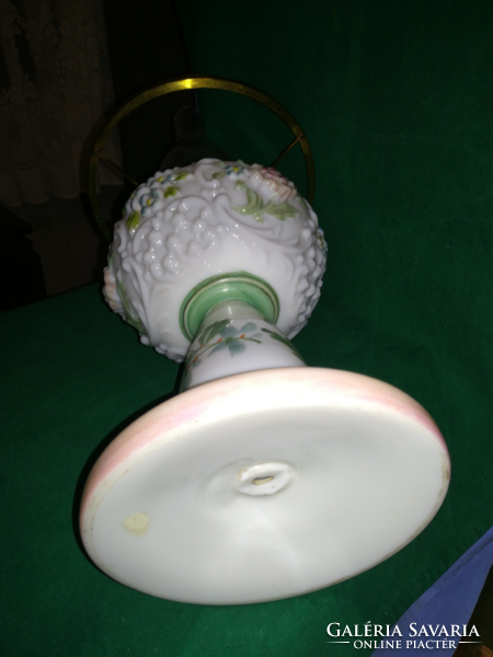 Antik göbös petróleum lámpa