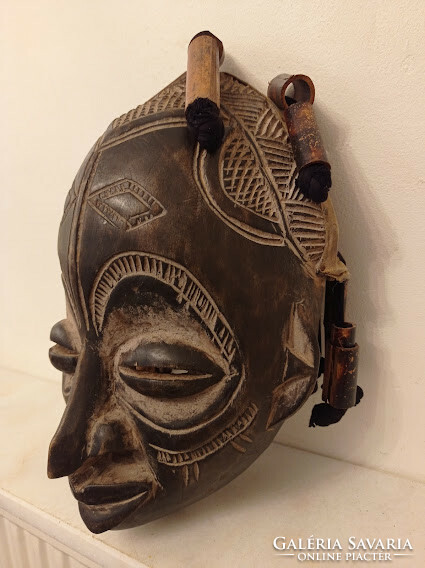 Chokwe ethnic group Angolan African mask 622 drum 40 4740