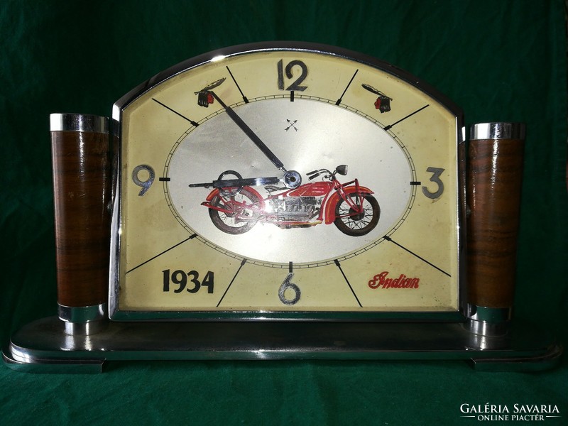 Art deco 1935 Indian table clock