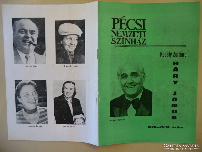Pécs National Theater program booklet 1980-81 season
