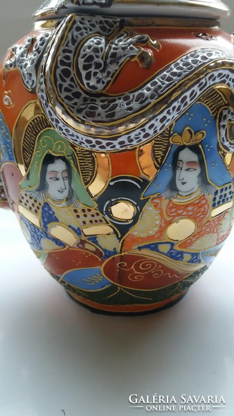 Satsuma japán porcelán teás