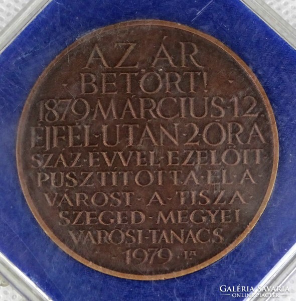 András 1L410 lapis: Szeged flood commemorative medal 1979