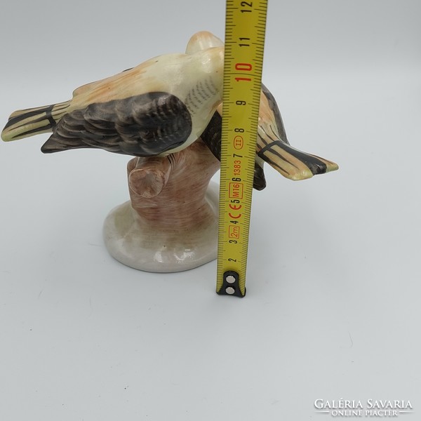 Aquincum porcelain pair of bird figurines