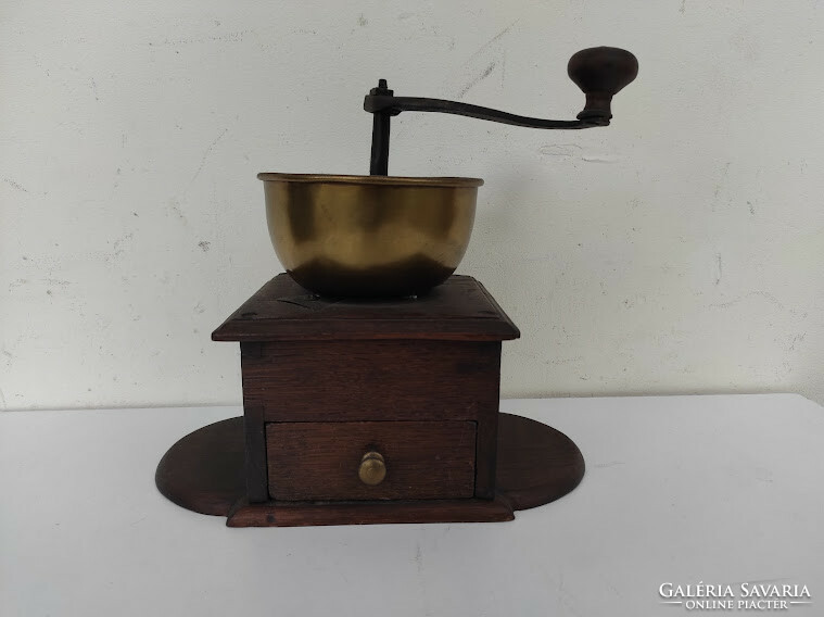 Antique coffee grinder wooden box coffee grinder special kitchen tool 230 6159