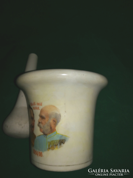 Kaiser William Ferenc József porcelain mortar