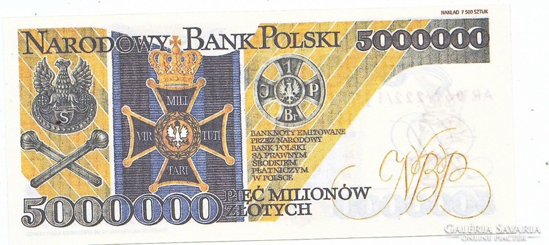 Lengyelország 5000000  fantázia zloty 1995 REPLIKA UNC