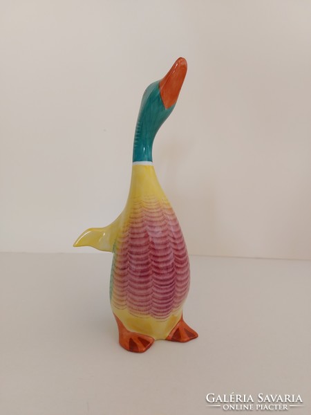 Old raven house porcelain bird retro big duck 21 cm