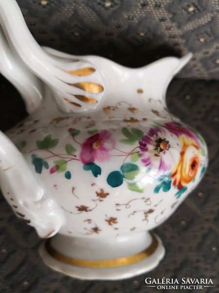 Antique, Bieder giesshübel porcelain jug, 1840-1846