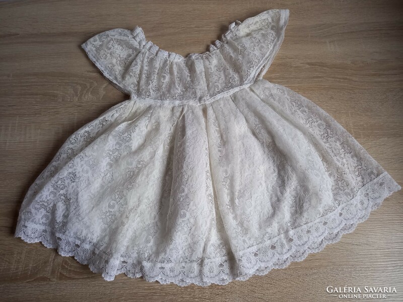 Old lace children's baby clothes