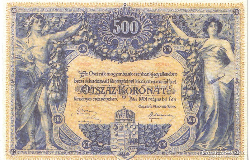 Magyarország 500 korona TERVEZET 1901