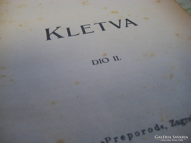 August senoa kletva ii-iii hardbound, in Croatian