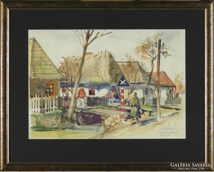 Magyar művész 1939 : Falusi utca
