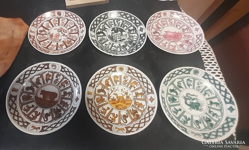 Chinese horoscope plates