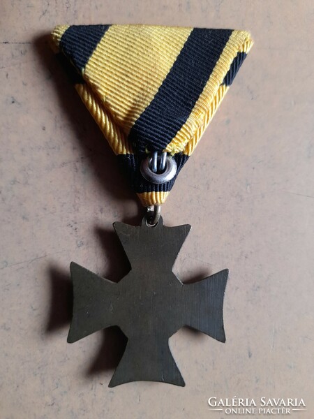 József Ferenc xii year service badge, award 1849-67