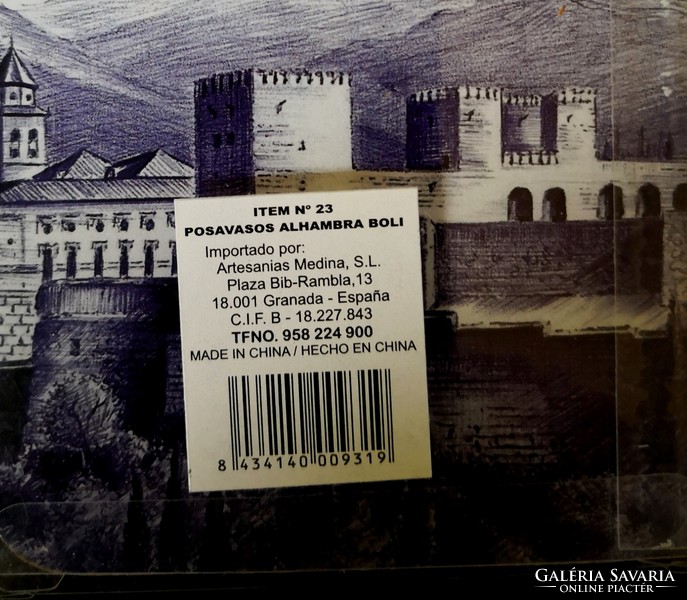 DT/153 - Granada – La Alhambra – Poháralátét szett
