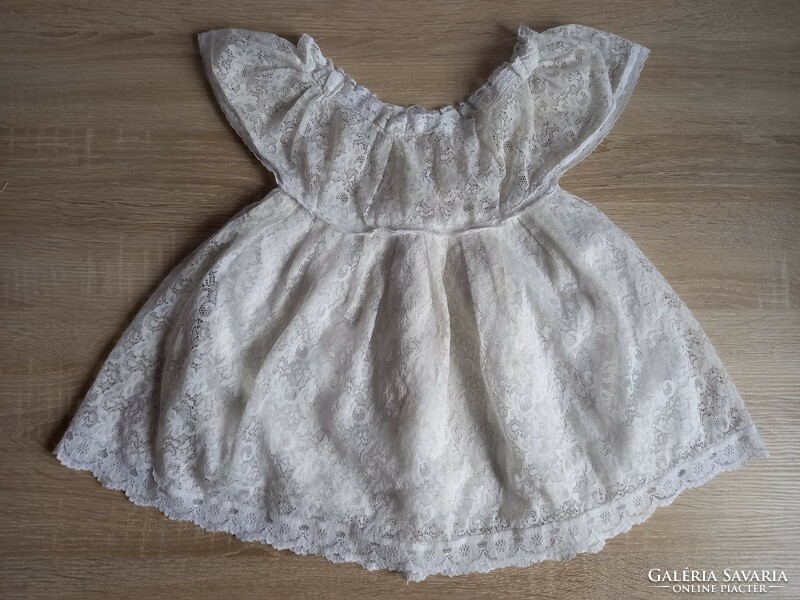 Old lace children's baby clothes