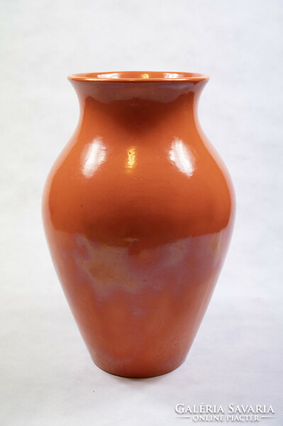 Lloyd Kerámiaiipri Rt. Romhány  art deco váza, narancssárga