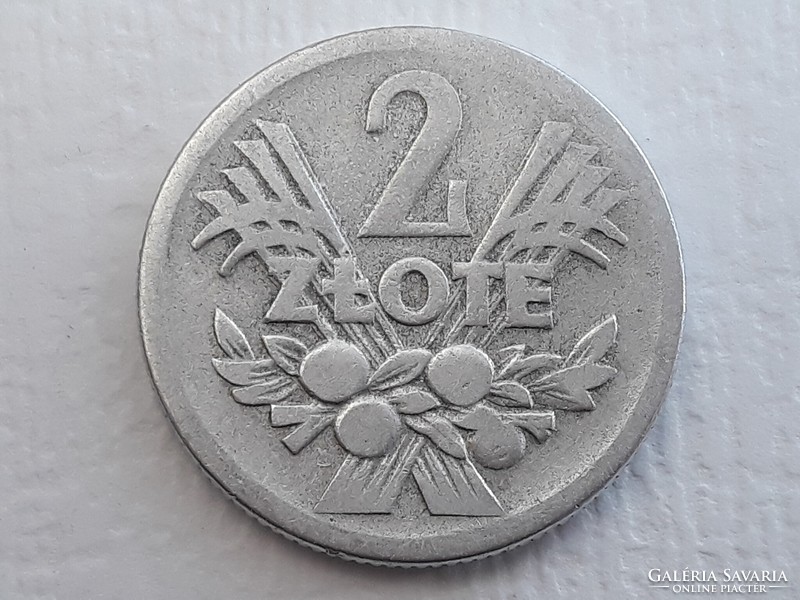 Lengyelország 2 Zloty 1958 érme - Lengyel Alu 2 Zlote, ZL 1958 külföldi pénzérme