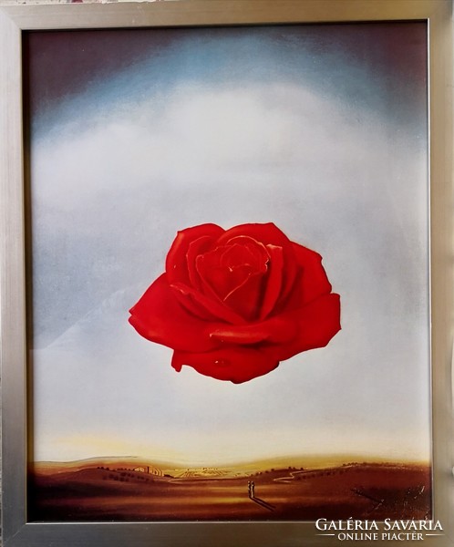 Fk/263 - salvador dali - meditative rose - color lithograph
