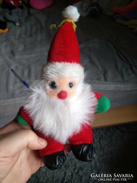 Plush toy, sitting Santa Claus, negotiable