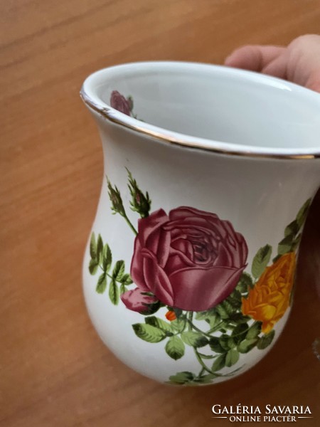 Beautiful round rose mug in English style