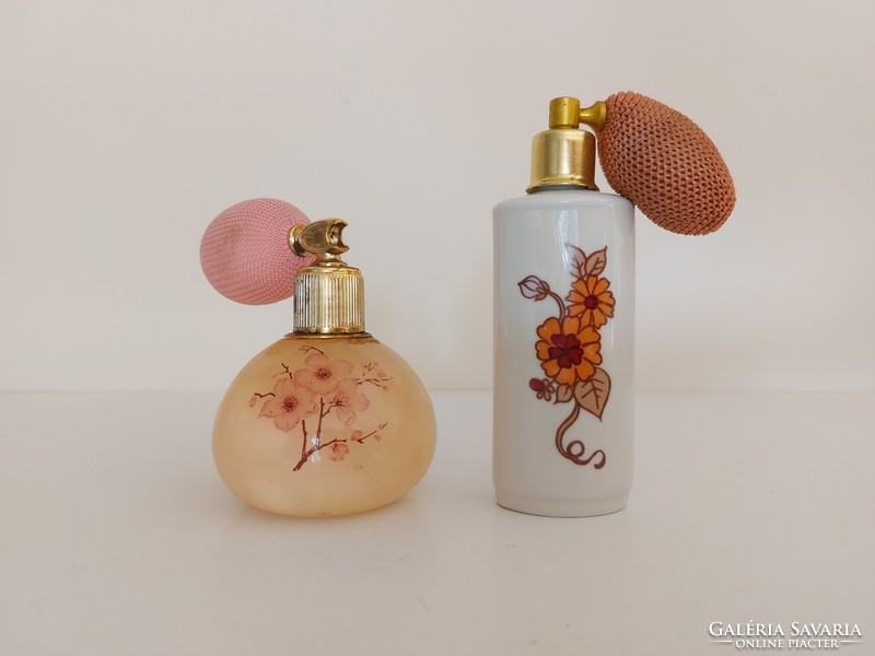 Régi parfümszóró retro kölnis palack 2 db