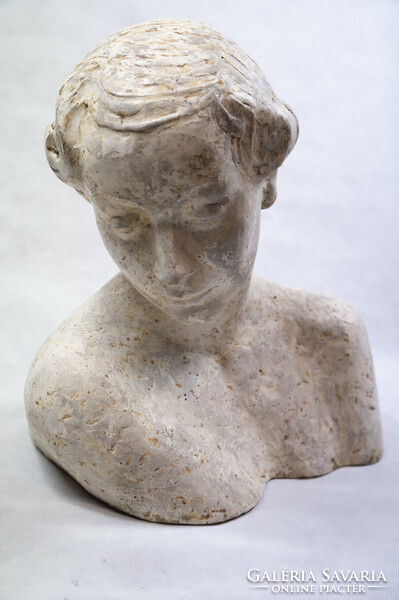 Zoltán Borberek blacksmith plaster female bust large size