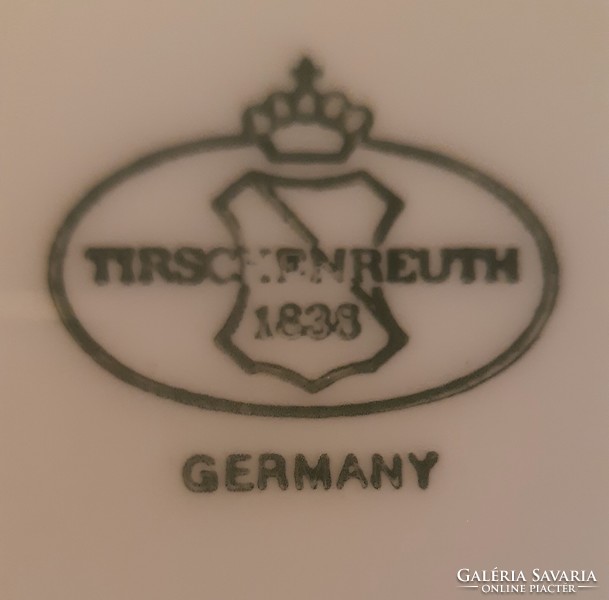 Tirschenreuth porcelán mese tányér