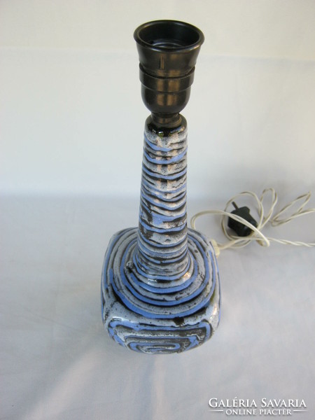Retro Hungarian industrial artist ceramic lamp fixture