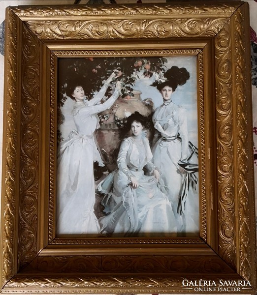 Fk/270 - John Singer Sargent - Portrait of the Acheson Sisters - Lithograph