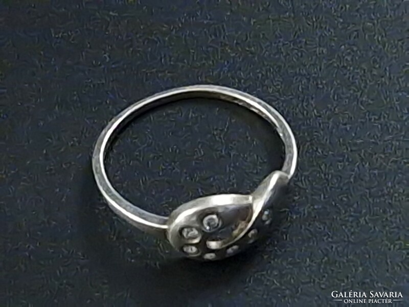 Ékköves női sterling 925-ös ezüst gyűrű