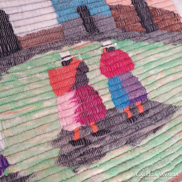 Perui láma gyapjú falikárpit, faliszőnyeg