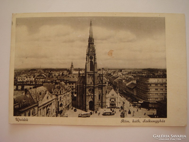 Old postcard 1941 Novi Sad cathedral postcard