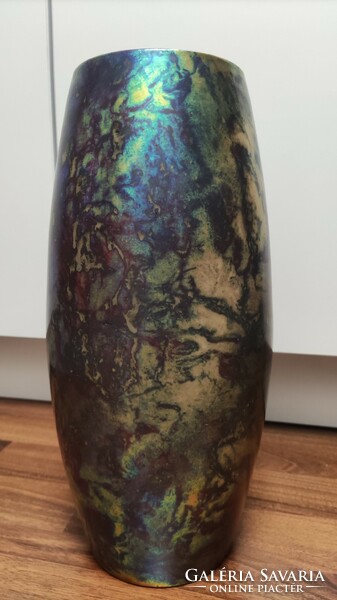 Cihalek art nouveau decorative vase - Zsolnay - Labrador